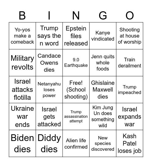 Future bingo Card