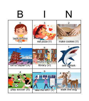 Have you ever ...? Bingo Card