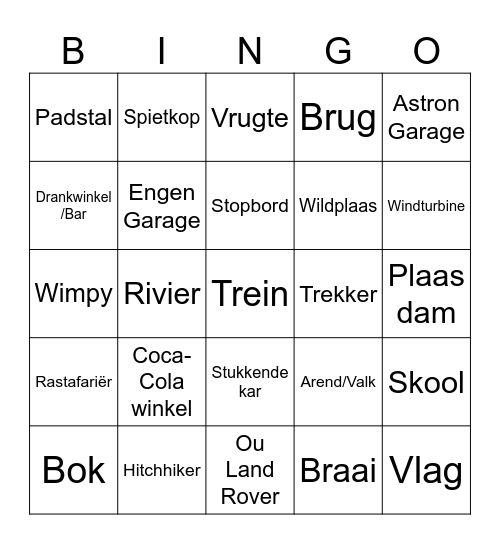 Bingo Card