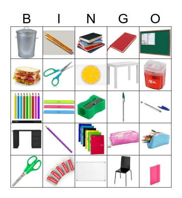 school things Bingo Card