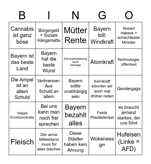 Söder Bingo Card