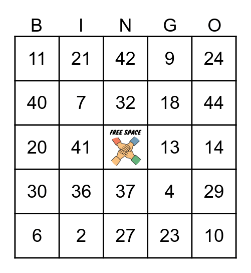 🎉🤝 BINGO Unites 🐬☀️ Bingo Card