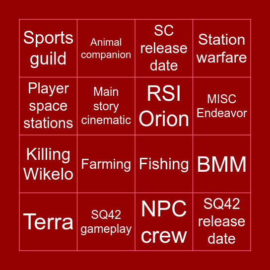 NOT Citcon Bingo Card