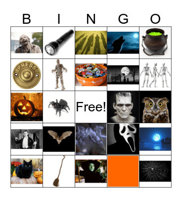 Halloween Bingo Card