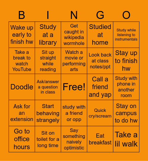 Locktober BINGO Card