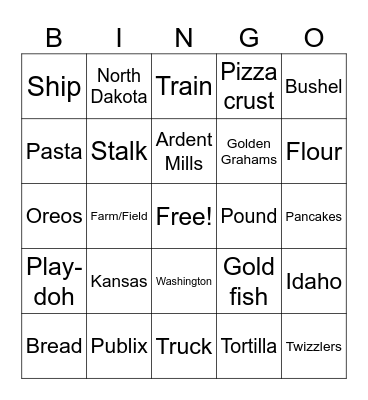 The Story of Wheat Bingo Card