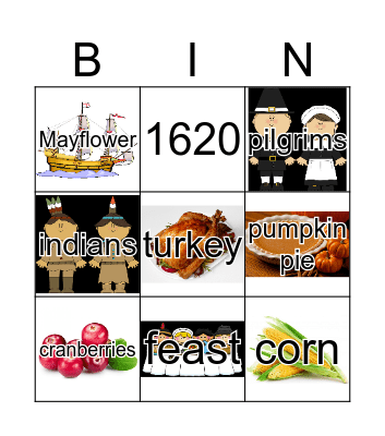 Thanksgiving Bingo Card