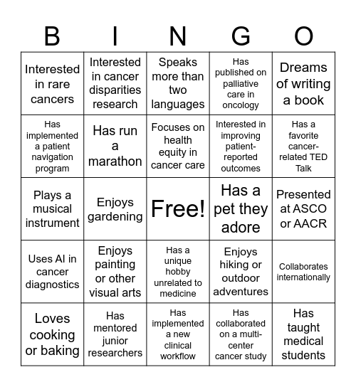 ELA- Mix and Mingle Bingo Card