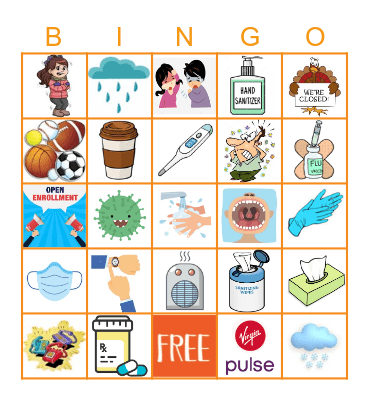 "THE MEDICAL FIELD IN FALL" Bingo Card