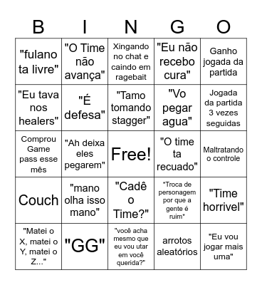 Renato - Edição Marvel Rivals Bingo Card