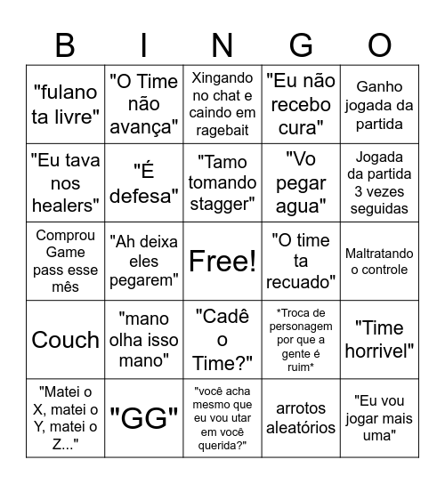 Renato - Edição Marvel Rivals Bingo Card
