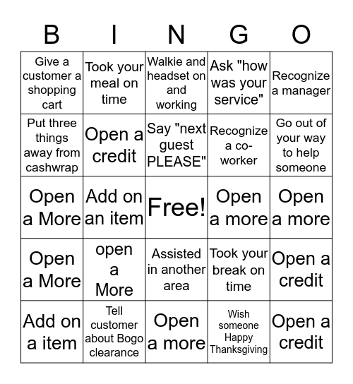 SAKS BINGO (Fill a card get a scratch off) Bingo Card