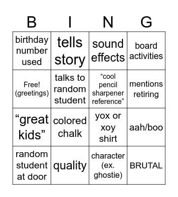 kingo burfess Bingo Card