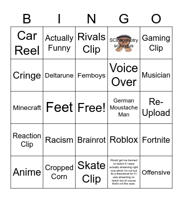 Reels Bingo Card