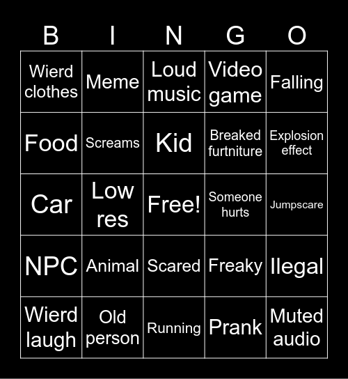 unusual memes Bingo Card