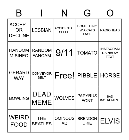REELS BINGO Card
