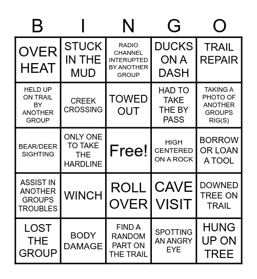 WINDROCK 2025 Bingo Card