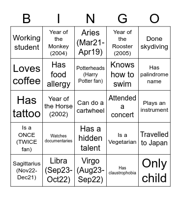 Retro, Roll Call, Bingo! Bingo Card