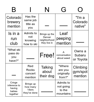Love is Blind Denver - Pods Bingo Card