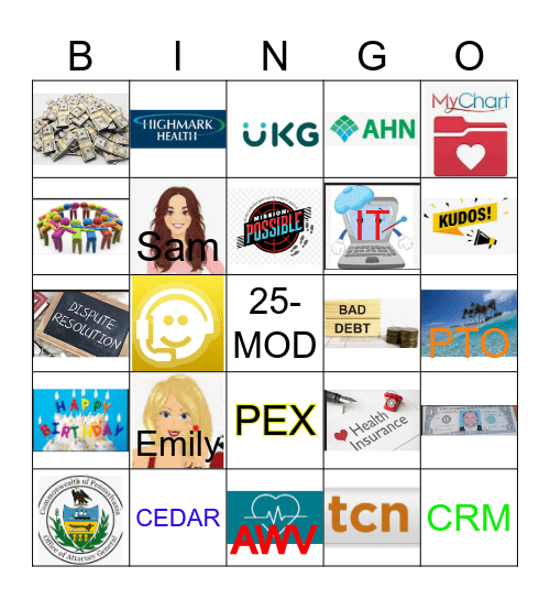 Customer Service Week Bingo Card