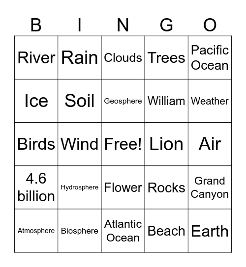 Bingo Card