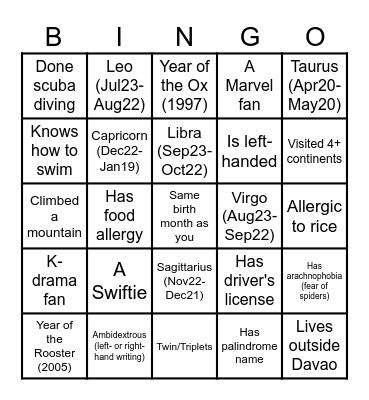 Retro, Roll Call, Bingo! Bingo Card