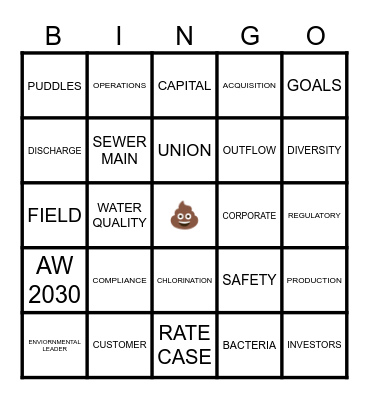 MO AW WASTE WATER SUMMIT Bingo Card