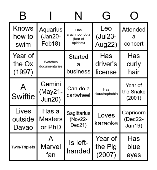 Retro, Roll Call, Bingo! Bingo Card