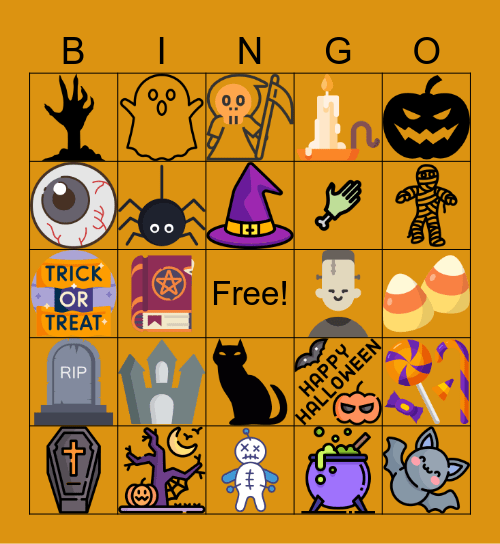 Spooky Bingo!! Bingo Card