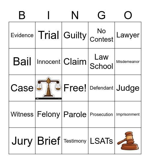 Women in Law Bingo Card