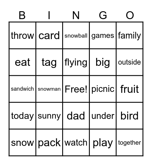 Lesson 9-10 Review Bingo Card