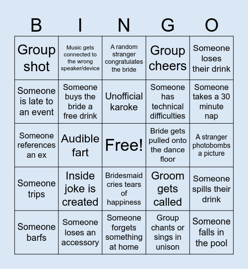 Maggie's Bachelorette Bingo! Bingo Card