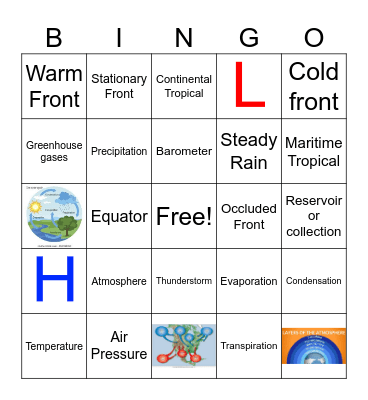 Weather is Amazing Bingo Card