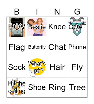 Bingo SLANG Bingo Card