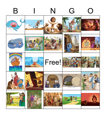 Bible lessons Bingo Card