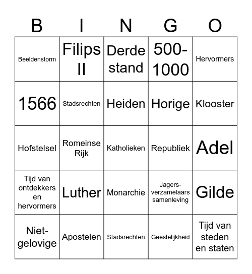 Bingo taak 12 t/m 14 Van start met mema Bingo Card