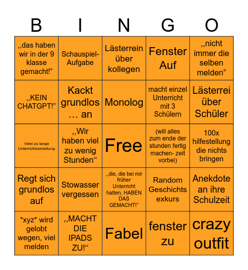 Koban Bingo Card