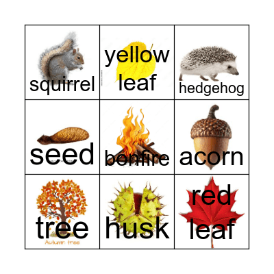Autumn Bingo Card
