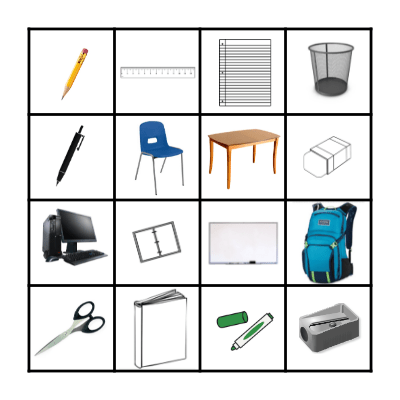 Classroom Bingo Card