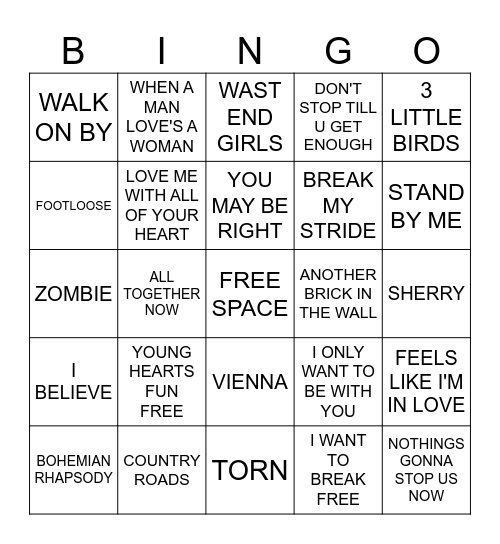 PENNYHILL QUEEN Bingo Card