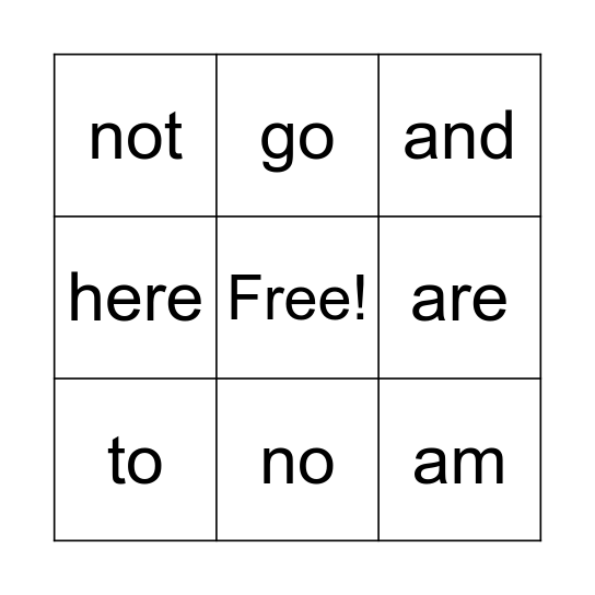 1st & 2nd Bingo Card