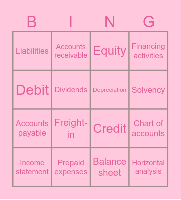 SONGBIRD ♡ Bingo Card