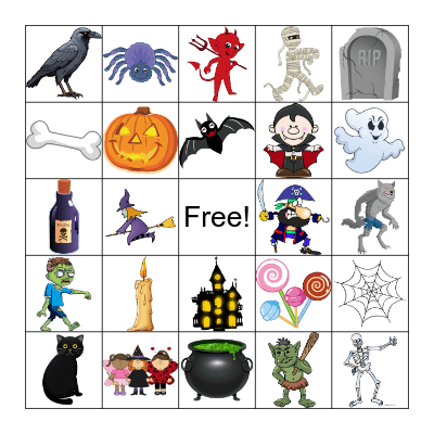 Halloween Bingo Card