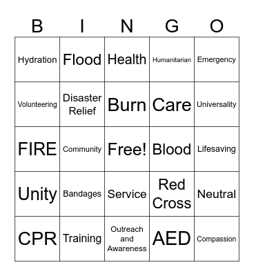 UBC Bingo Card