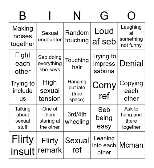 S+S❤️ Bingo Card