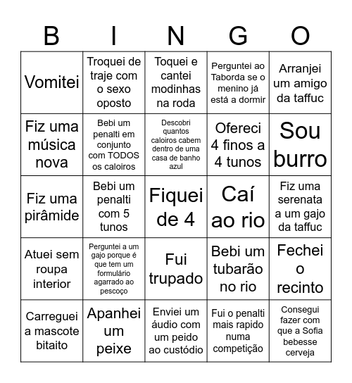 Quantunna Bingo Card