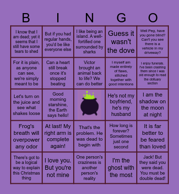 Nightmare Before Bar! Bingo Card