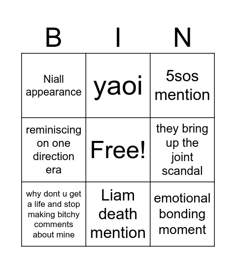 zouis doc bingo Card