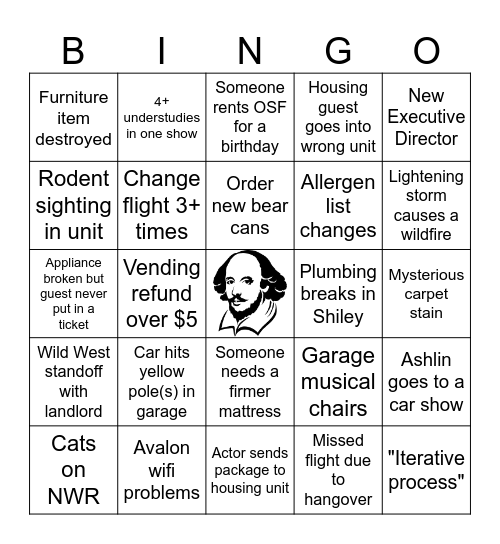 GCM Bingo 2026 Bingo Card