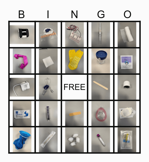 Medical Bingo Card